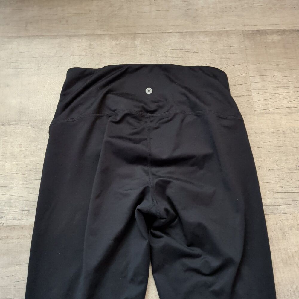 Velocity Women's Black Leggings Stretch Athletic Tapered Pullover Size M